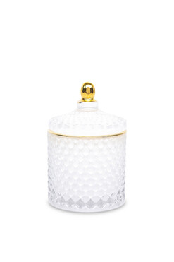 Padwa White A, dekoracyjny pojemnik amfora, wym.17.5x10.5cm