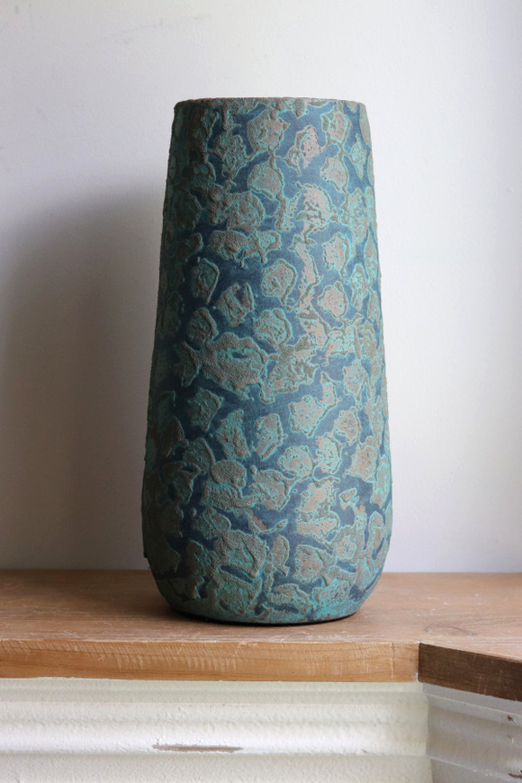 Clementino C, ceramiczny wazon, kolor miedziany