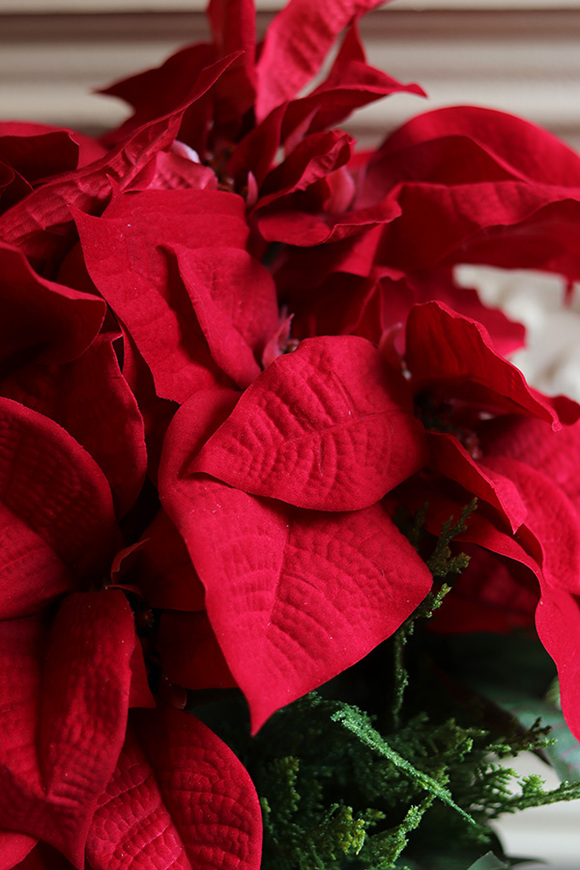 Gwiazda Betlejemska Red Xmas, wysokiej jakości sztuczna roślina