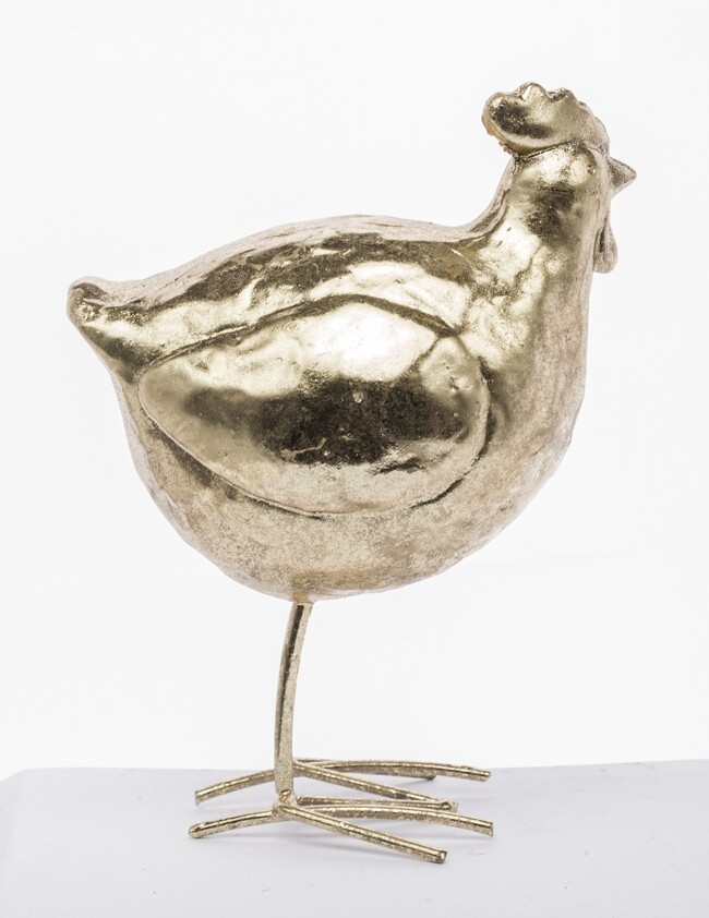 figurka wielkanocna, Złota Kura, wym.16.5x8x12cm