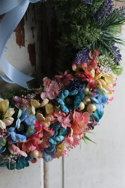 dekoracyjny wianek Margerytki 4, śr.40cm 