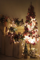 Pink Decoration ChristmasTree, świąteczna choinka LED