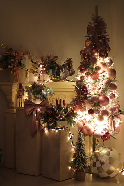 Pink Decoration ChristmasTree, świąteczna choinka LED
