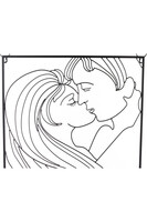 Love Story, metalowy decor ścienny