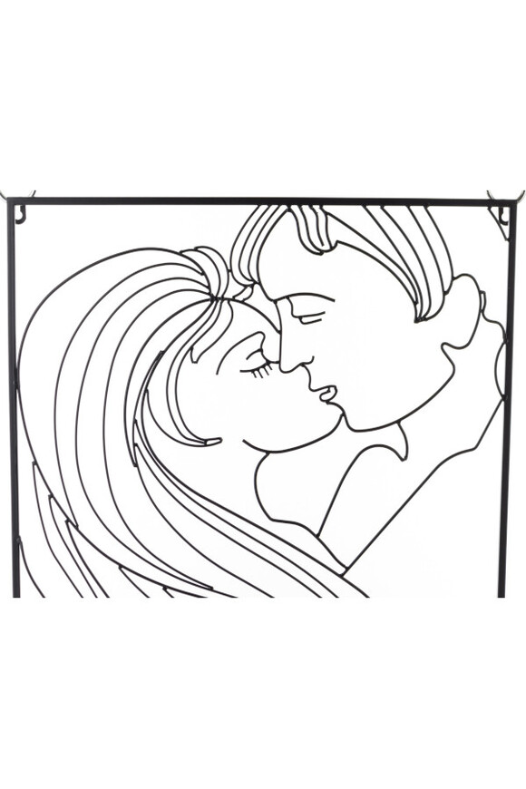 Love Story, metalowy decor ścienny