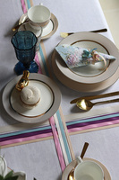 OD RĘKI  komplet obiadowy dla 6 osób, 30 elementów, Golden Delia I 