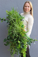 Big Laos Suculentano, kompozycja sukulenty w długiej donicy, wys.40x70cm