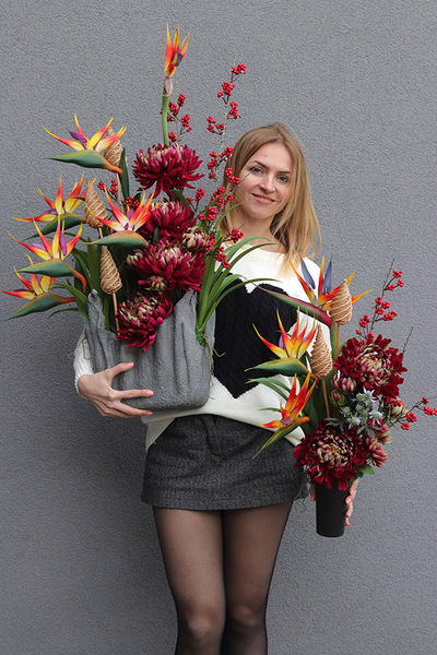 Volcan Merigold, kompozycja nagrobna ze strelicją