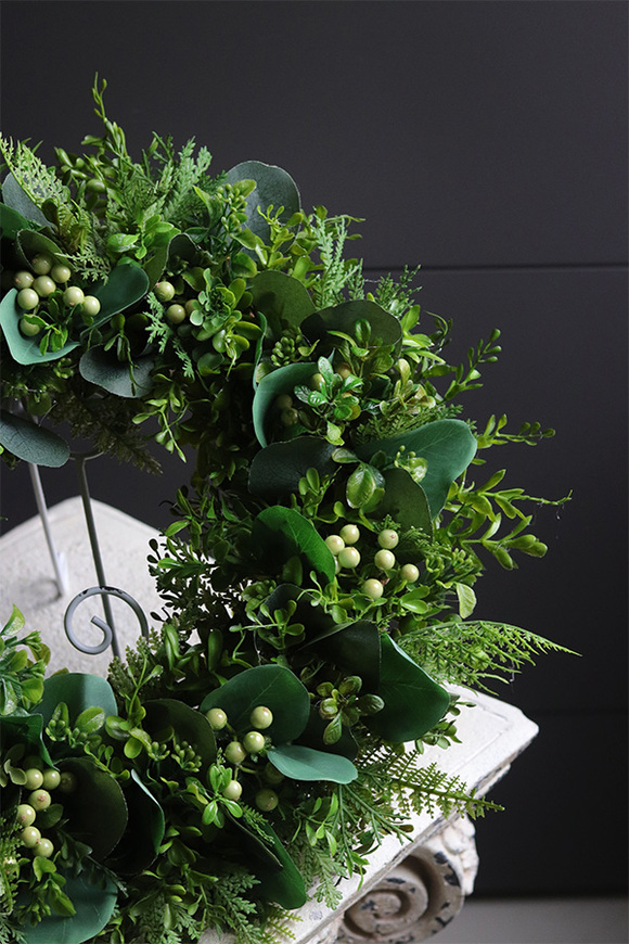 Amazonia Green House, zielony wianek z eukaliptusem