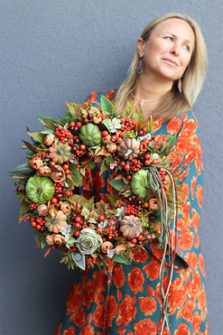 Trelita Autumn, jesienny wianek z owocami, śr.45cm 