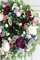 Gerista 3, wielkanocny wianek z koronkowymi jajkami