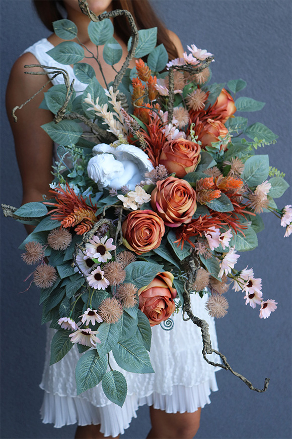 Morellina, dekoracja nagrobna w skrzynce, wym.46x69cm