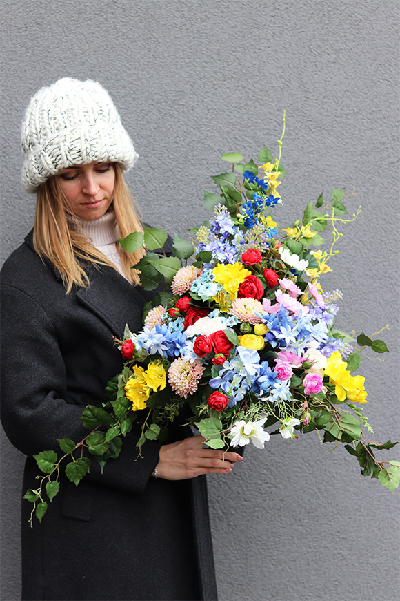 Łąka Molenita, bukiet nagrobny we wkładzie