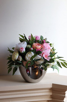 Cinderella Rosalia, efektowna kompozycja kwiatowa