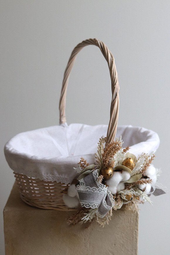 Stonovany, jednostronnie dekorowany koszyczek wielkanocny