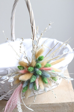 Bettre, dekorowany koszyczek wielkanocny, wys.28cm 