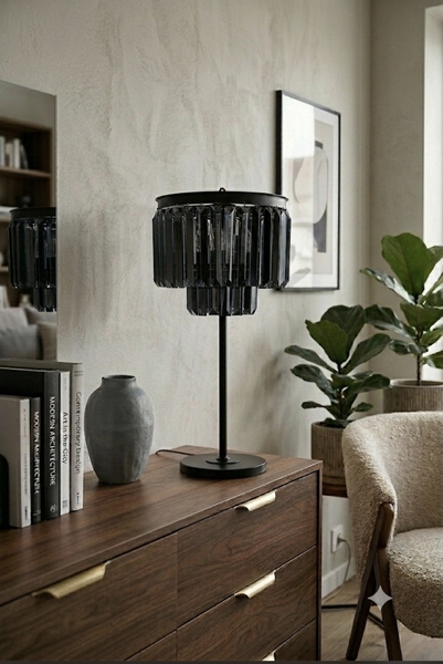 OD RĘKI Glamour Deluxe, lampa stołowa, wys.78cm
