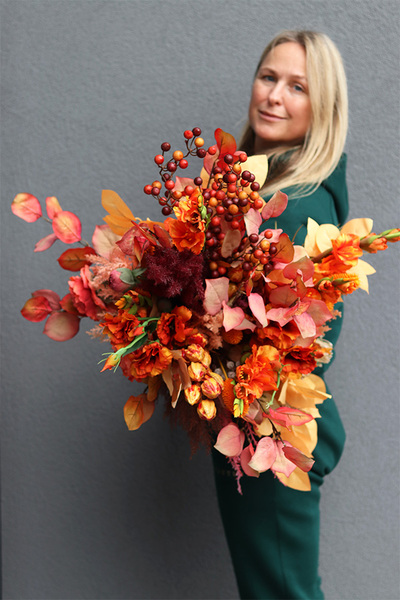 Autumn Decors 2, jesienny bukiet do wazonu, dł.102cm