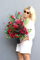 Gretlo Red, nagrobny bukiet, wys.65cm