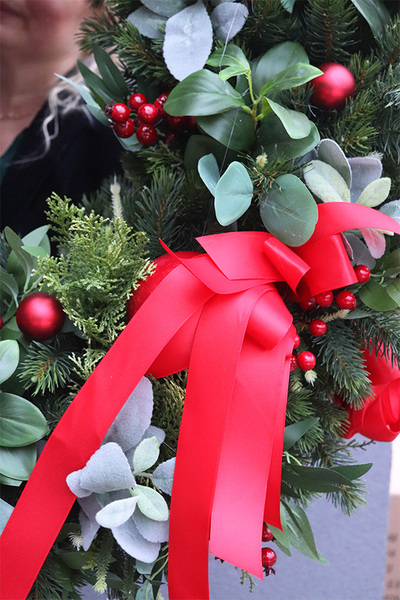 Christmas XXL, ogromny bożonarodzeniowy wianek, śr.100cm