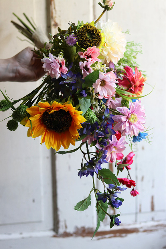 bukiet letnich kwiatów, Summer Jazz, dł.70cm 