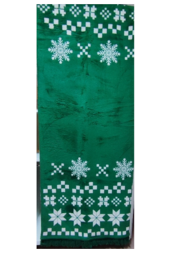 Merry Christmas Green, świąteczny koc / pled, wym.150x200cm