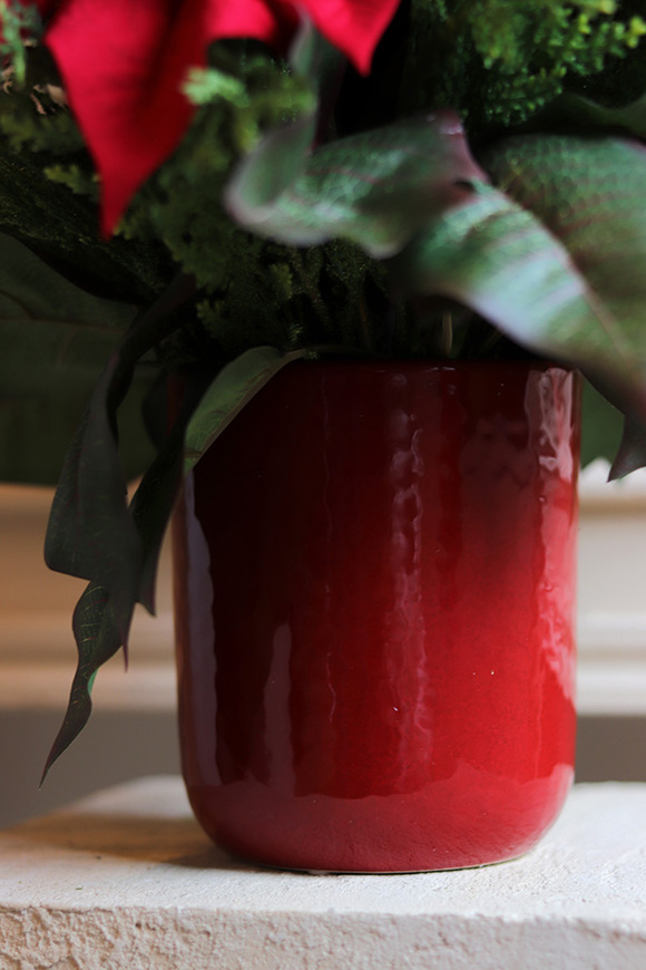 Gwiazda Betlejemska Red Xmas, wysokiej jakości sztuczna roślina