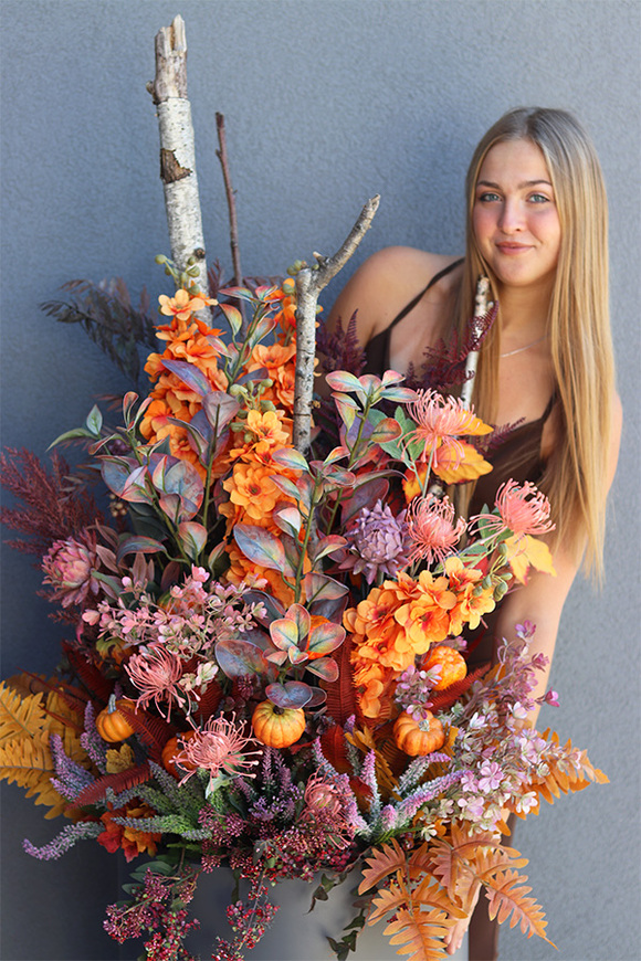 Moko Autumn Extra 2, ekskluzywna kompozycja w donicy fiberglass