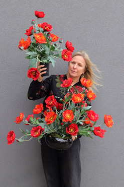 Maki Artista, zestaw dekoracji nagrobnych, kompozycja + bukiet