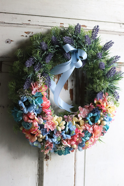 dekoracyjny wianek Margerytki 4, śr.40cm 