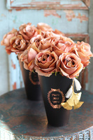 flowerbox z różami, Cappuccino Cafe, wys.30cm