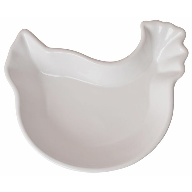 Easter Glamour, talerz wielkanocny, kura biała