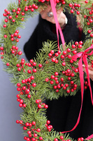 Tradycyjny, świąteczny wianek dekoracyjny