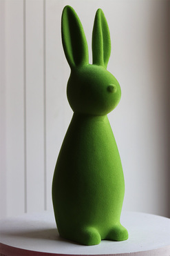 Bunny the Star New, figurka wielkanocna zajączek, zielony, wys.43cm