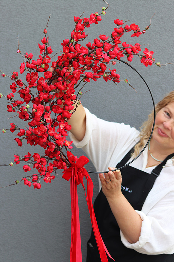 Sakura Subtelle Rich, wiosenny wianek na obręczy