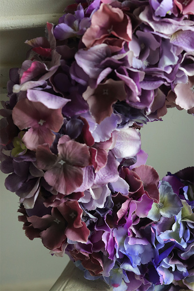 Hydrangea Silenna, wysokiej jakości wianek z hortensjami