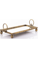 Deepika, dekoracyjna złota taca lustrzana