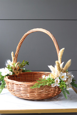 Terefia Netra, dwustronnie dekorowany koszyczek wielkanocny, wys.35cm  