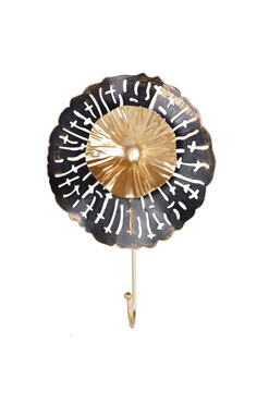 Fleur A, stylowy wieszak ścienny haczyk, wym.18x18x2.5cm