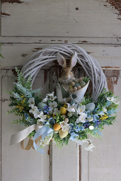 Silvietta A, wielkanocny wianek na drzwi, śr.50cm  