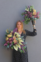 Anturium Luise, kompozycja nagrobna w misie