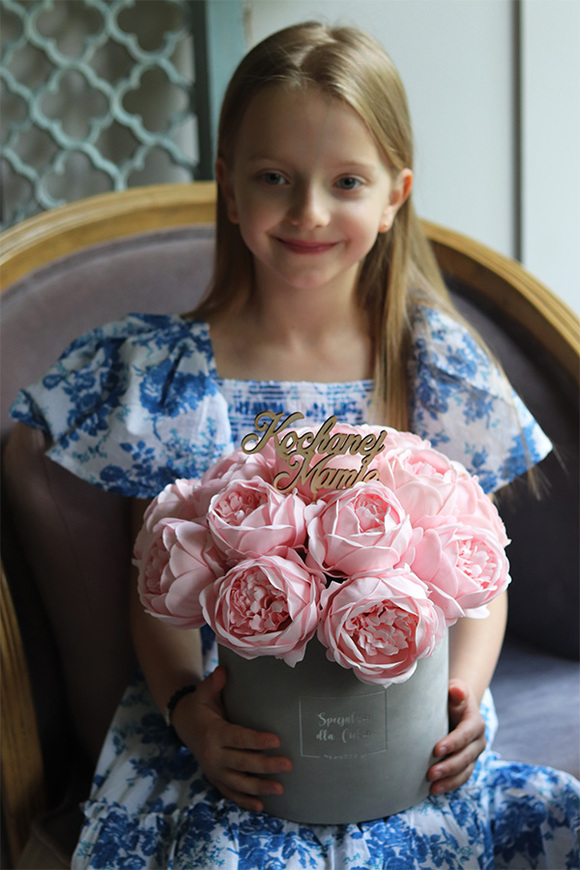 Mama Soap Opera Light Pink, flowerbox z mydlanymi kwiatami