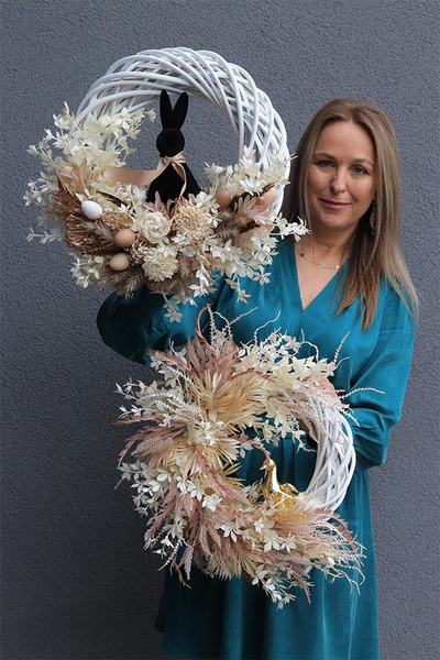 Złota Gęś, wielkanocny wianek z gąską