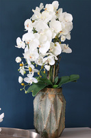 Mattea Gold, storczyk w metalowym naczyniu, wys.82cm