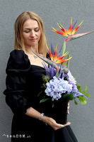 Bajeczne Strelicje, bukiet nagrobny we wkładzie