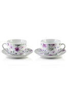 zestaw prezentowy filiżanek ze spodkiem