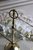 etażerka dwupiętrowa, kwadratowa, Lux Villa Gold Glamour