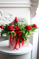 Koperto Birthday, koperta kompozycja flowerbox