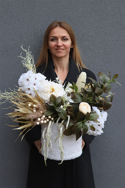 Ysteria Boho, flowerbox kwiatowy, wys.58cm