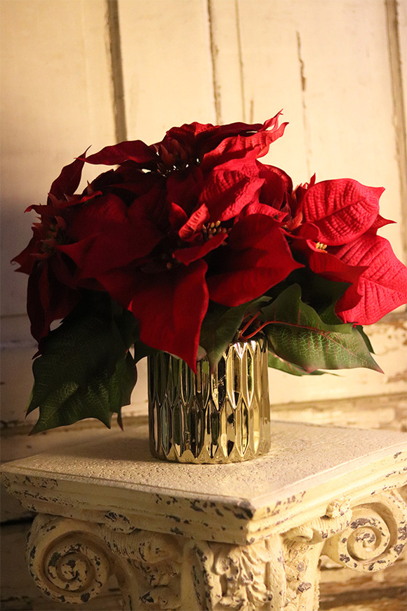 Gwiazda Betlejemska Goldico, wysokiej jakości sztuczna roślina, wym.44x40cm